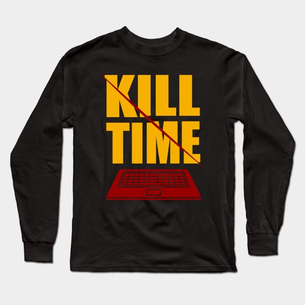 Kill Bill Inspired Techie Computer Parody For Gadget Lovers Long Sleeve T-Shirt by BoggsNicolas